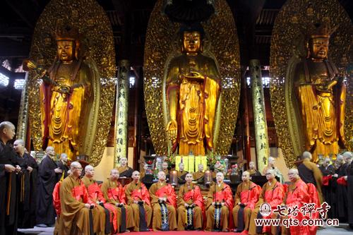 七塔禅寺传授三坛大戒法会举行二坛请戒及正授比丘戒登坛仪式