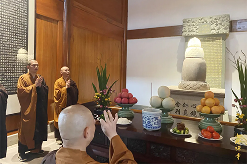 七塔禅寺举行上供法会纪念开山鼻祖心镜大师圆寂1155周年